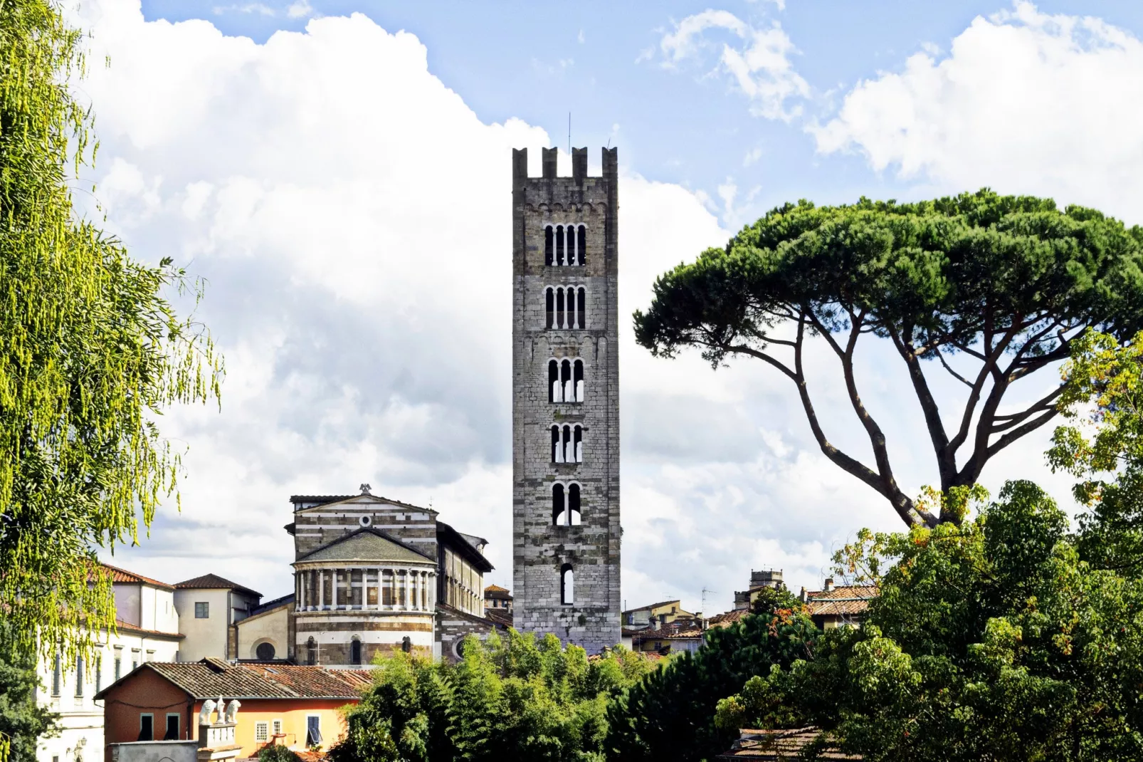 Aria di Lucca-Gebieden zomer 1km