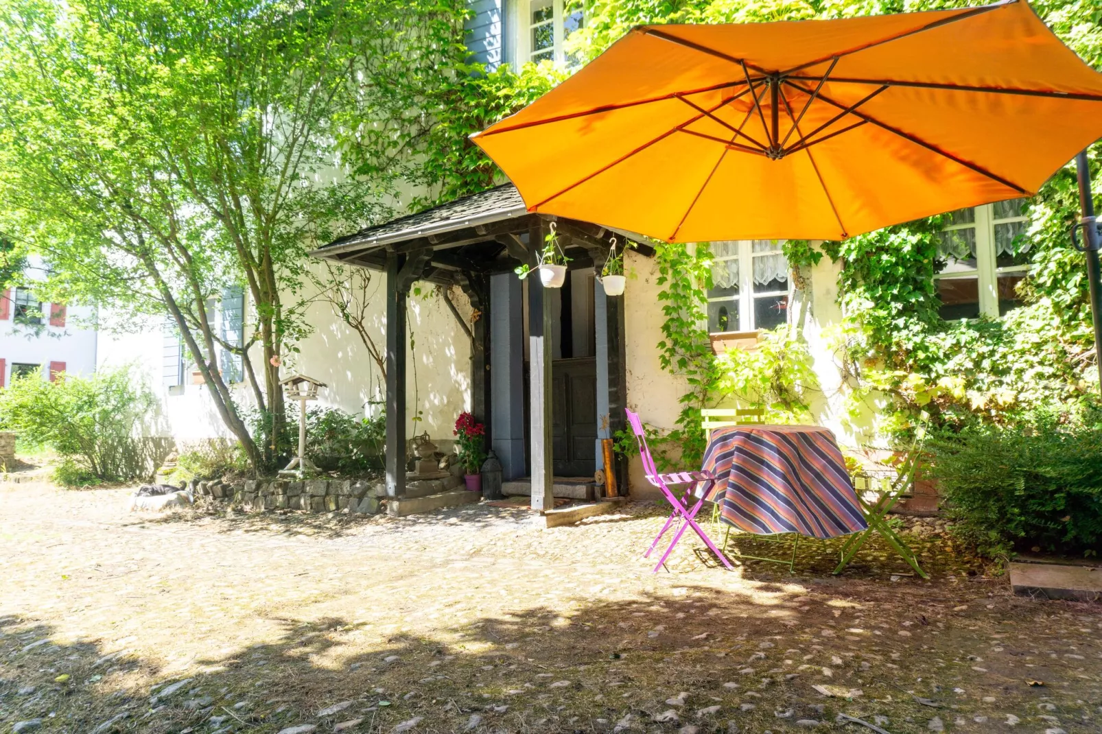 Ferienwohnung Erdenreich im Pyrmonter Zehnthof-Terrasbalkon