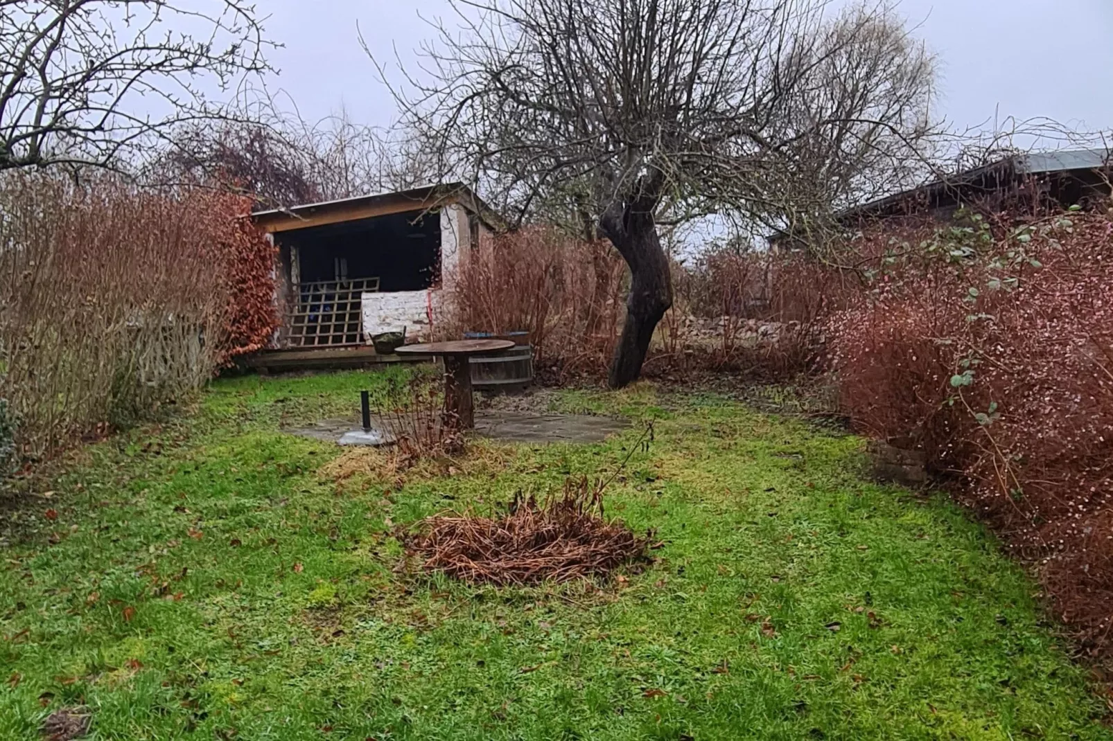 Schoene Wohnung im reetgedachten Bauernhaus-Tuinen zomer