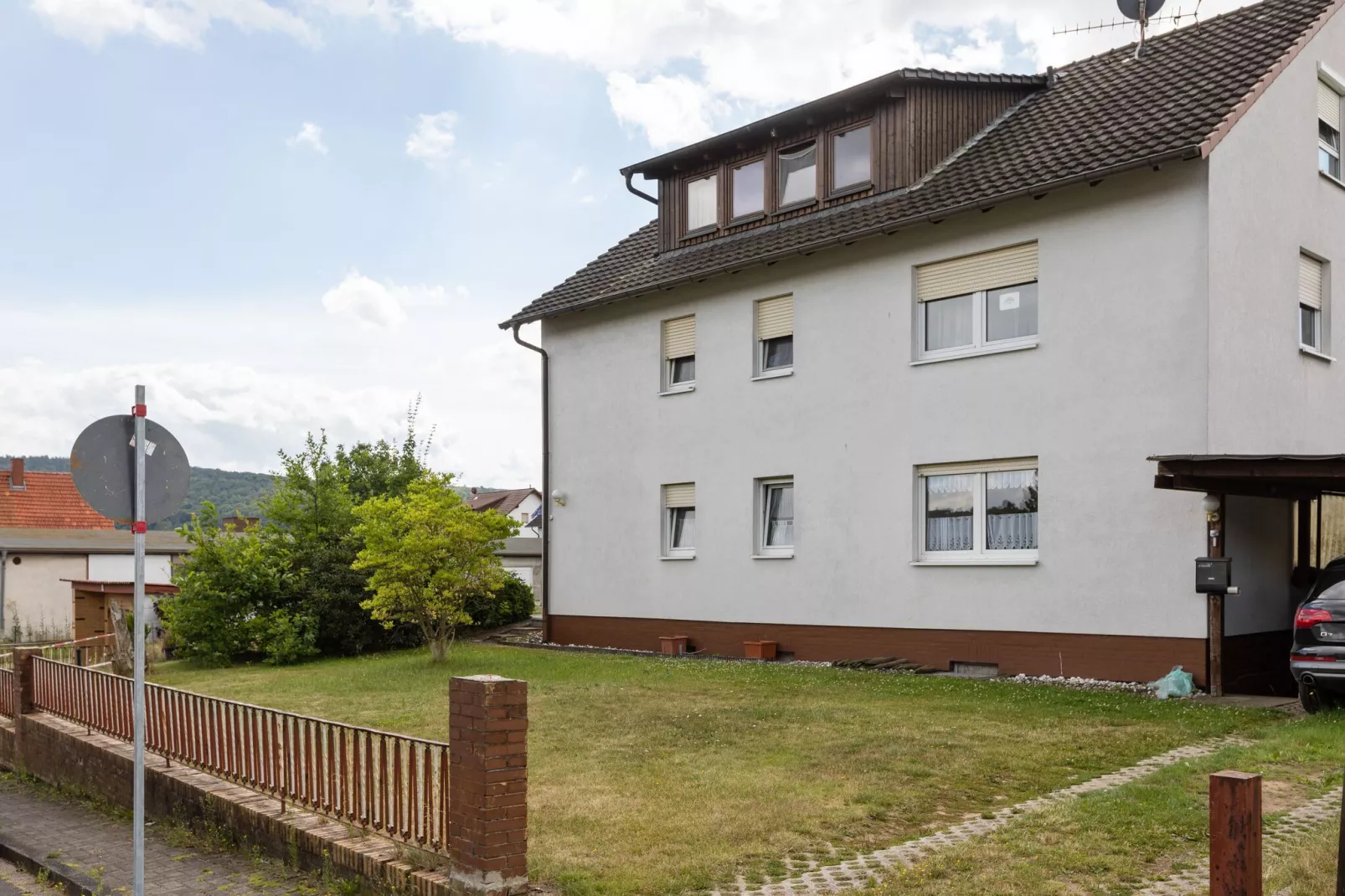 Ferienwohnung Fuldabrück-Buitenkant zomer