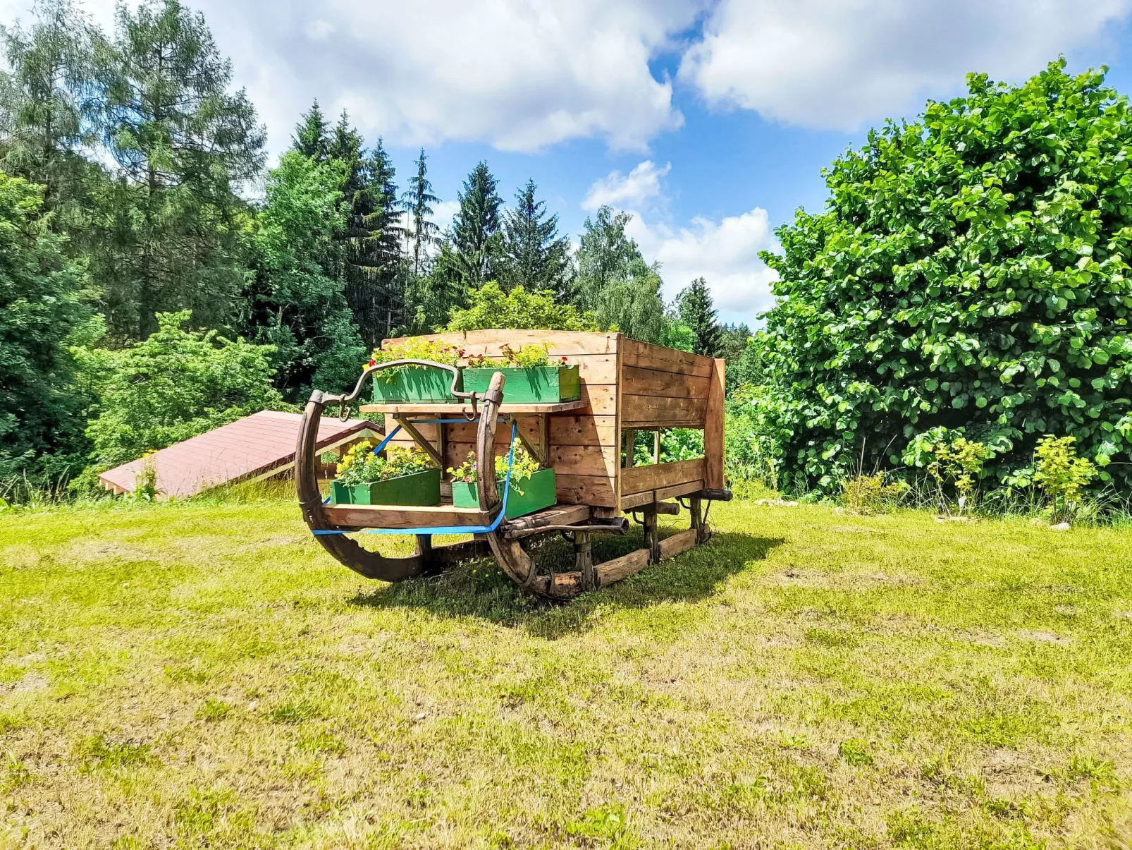 Chalet Toni mit Sauna-Buiten