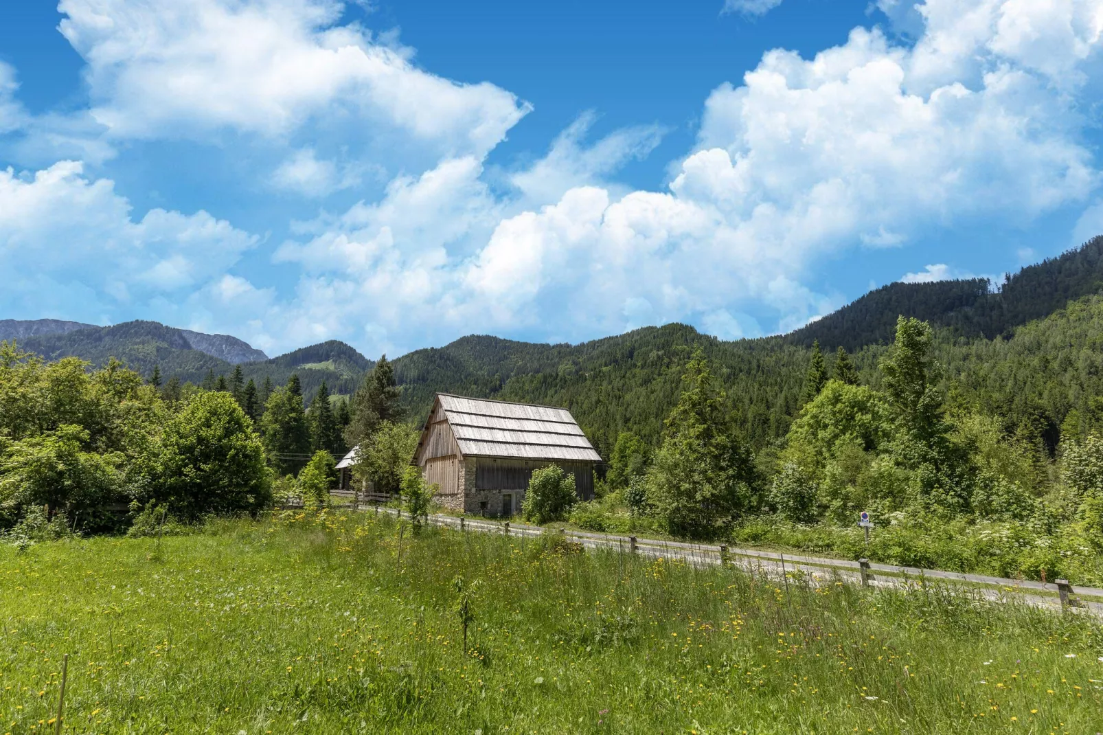 	 Ferienhaus Bodental-Gebieden zomer 1km