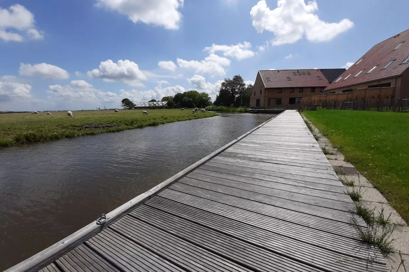 Friese Villa 3 6 pers met sloep optioneel bij te boeken-Tuinen zomer