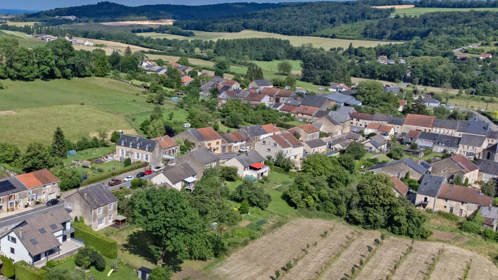 Gite du Verger-Gebieden zomer 1km