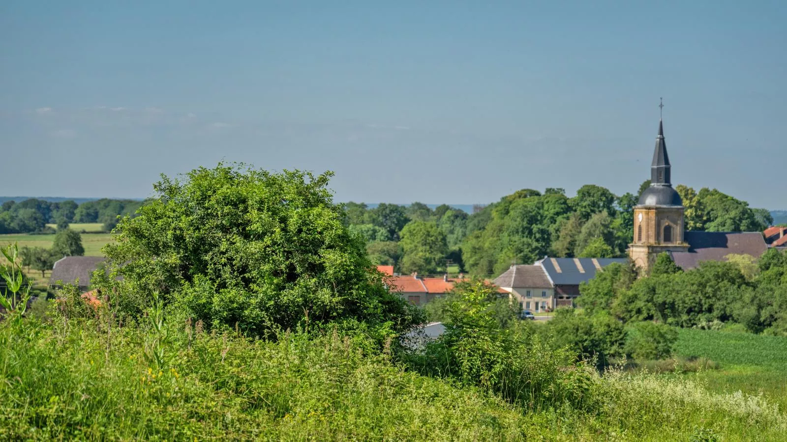 Gite du Verger-Gebieden zomer 1km