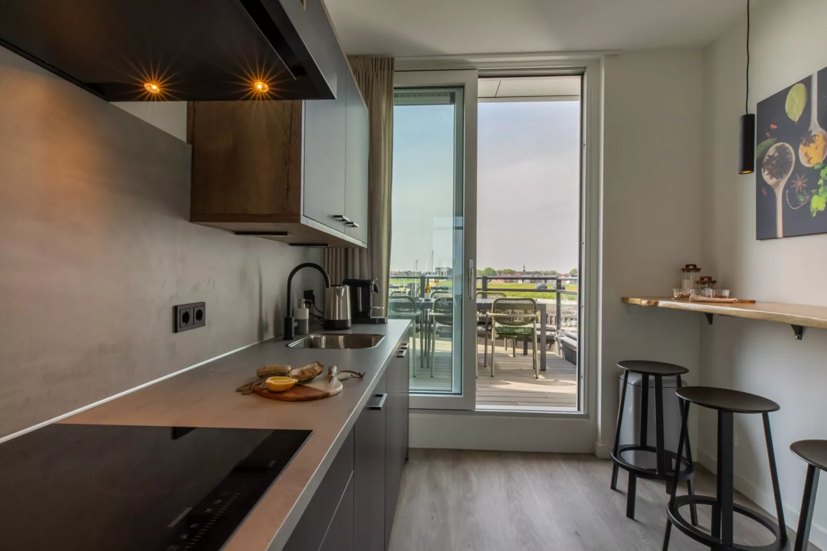 Luxe appartement Vista Maris - Havenweg 8-12 'Oester Oase'-Keuken