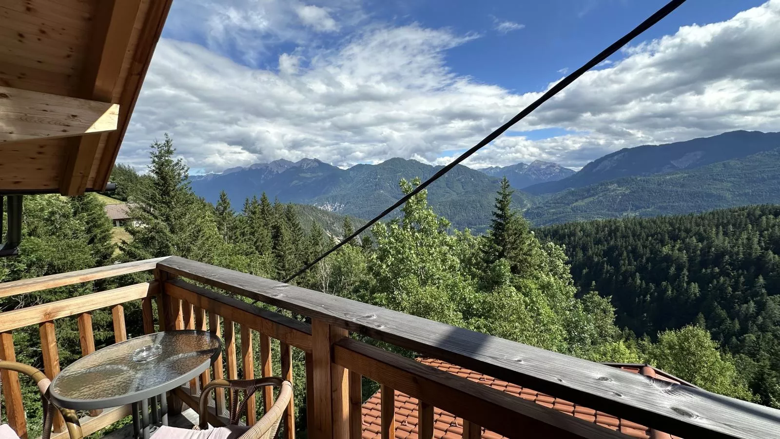 Blick ins Gailtal-Uitzicht zomer