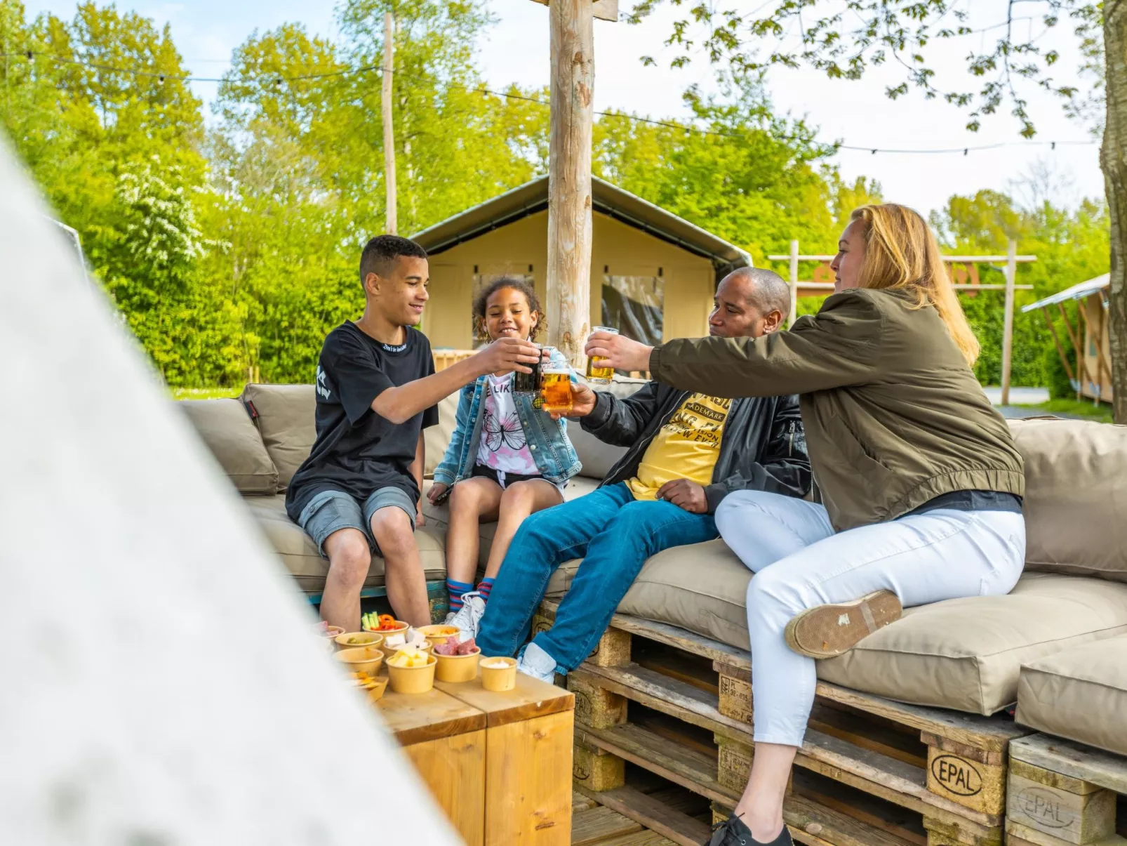 Glampingtent Kompact 2-Binnen