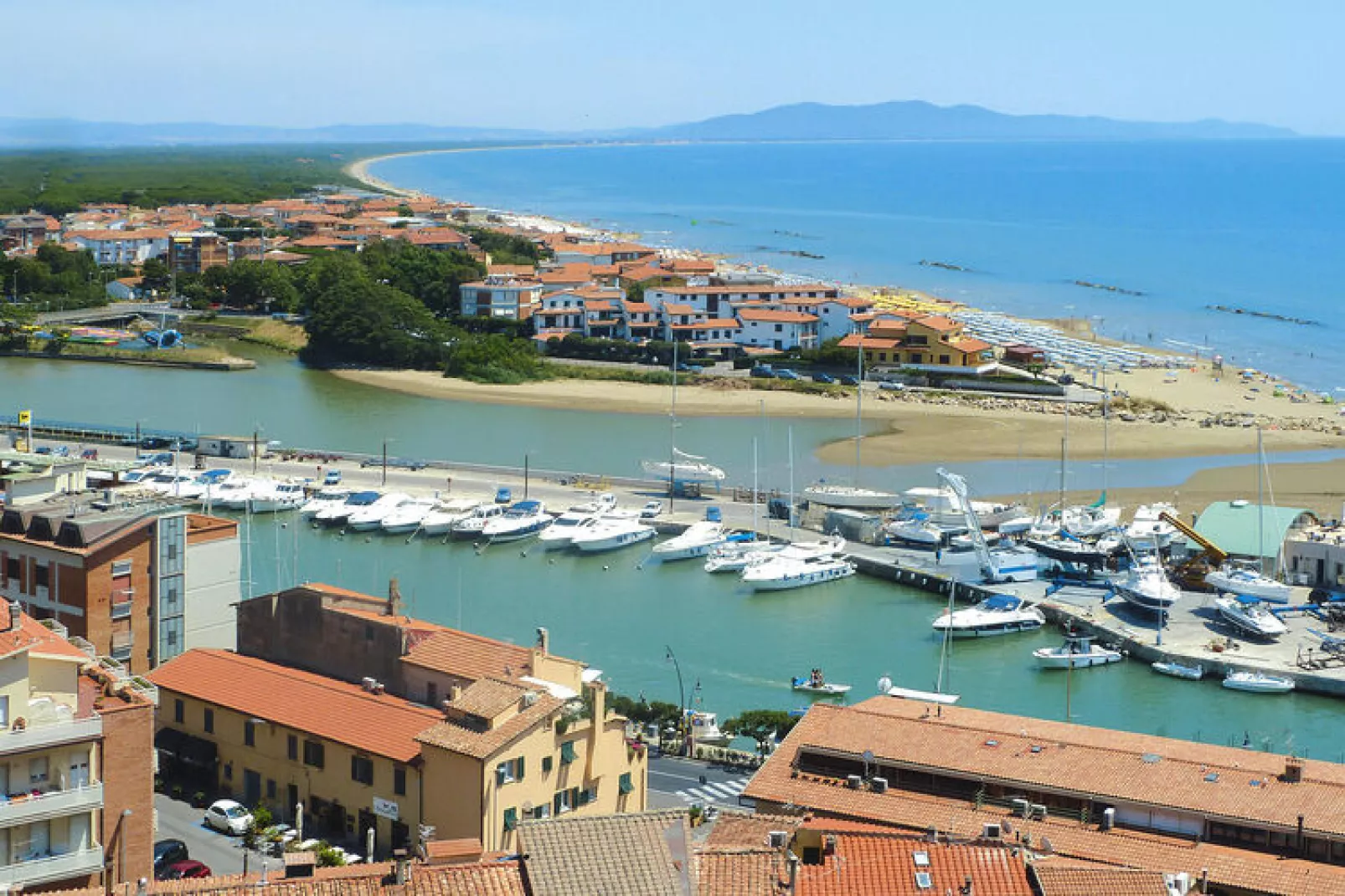 Ferienanlage Azienda Canova Seconda Marina di Grosseto Mono  im OG Haupth/Verwalterhaus Garten-Waterzicht