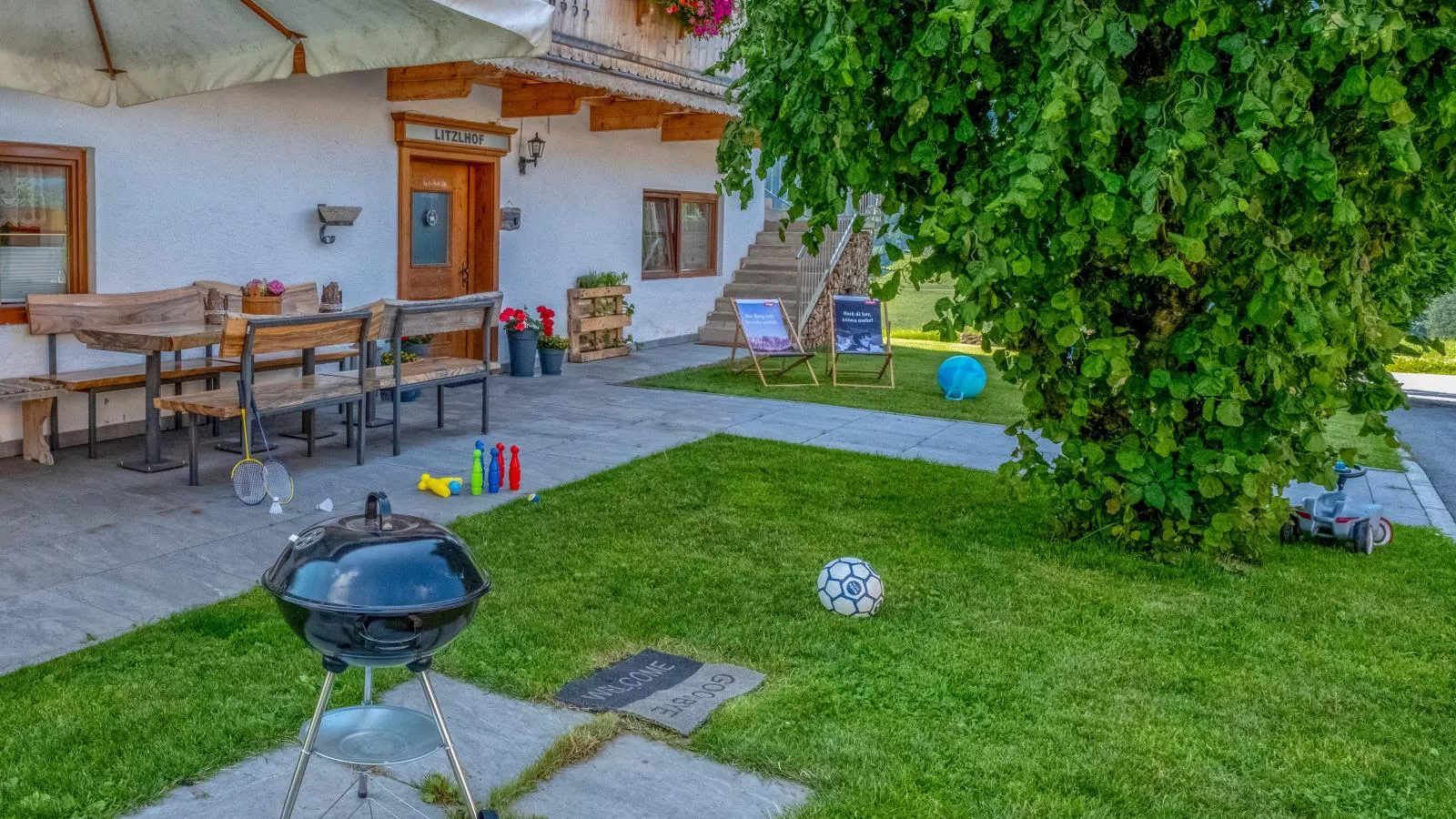 Kraftplatz am Litzlhof-Tuinen zomer