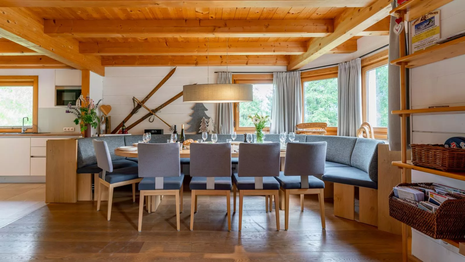 Chalet Huski Viehhofen-Eetkamer