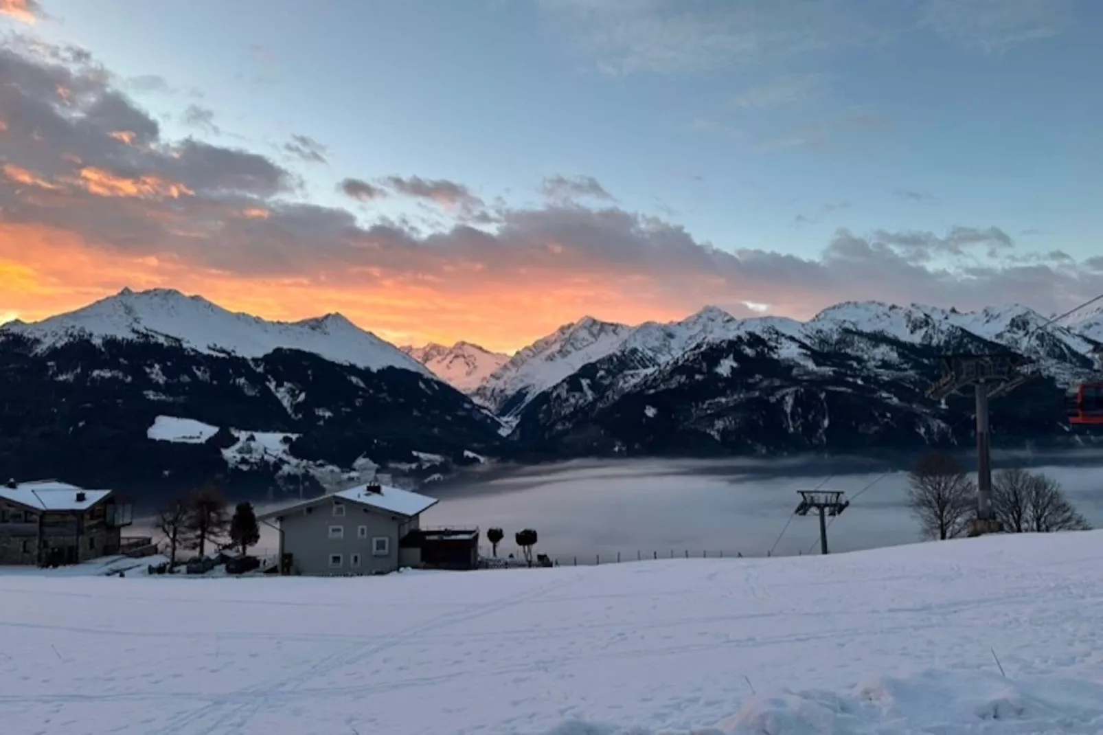 Ski in/ Ski out Traum Ferienwohnung im Skigebiet Kitzski Pass Thurn-Uitzicht winter