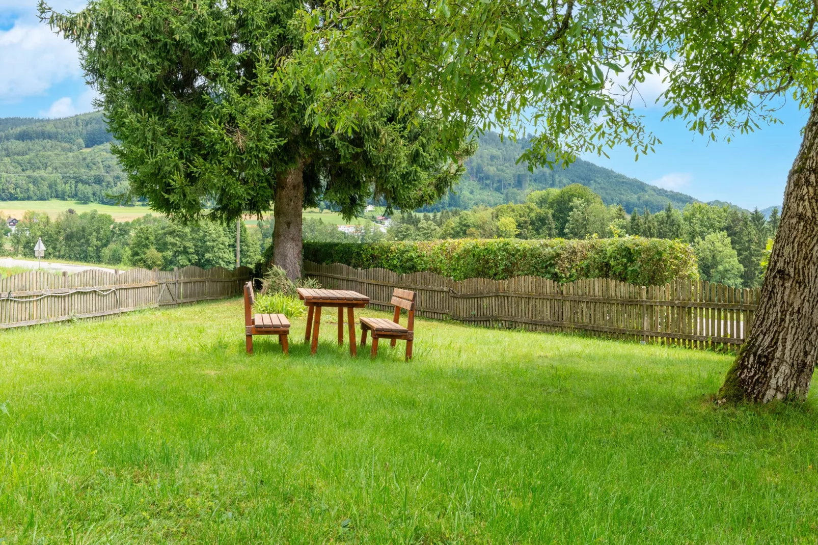 Ferienhaus "Am Malerhügel"-Tuinen zomer