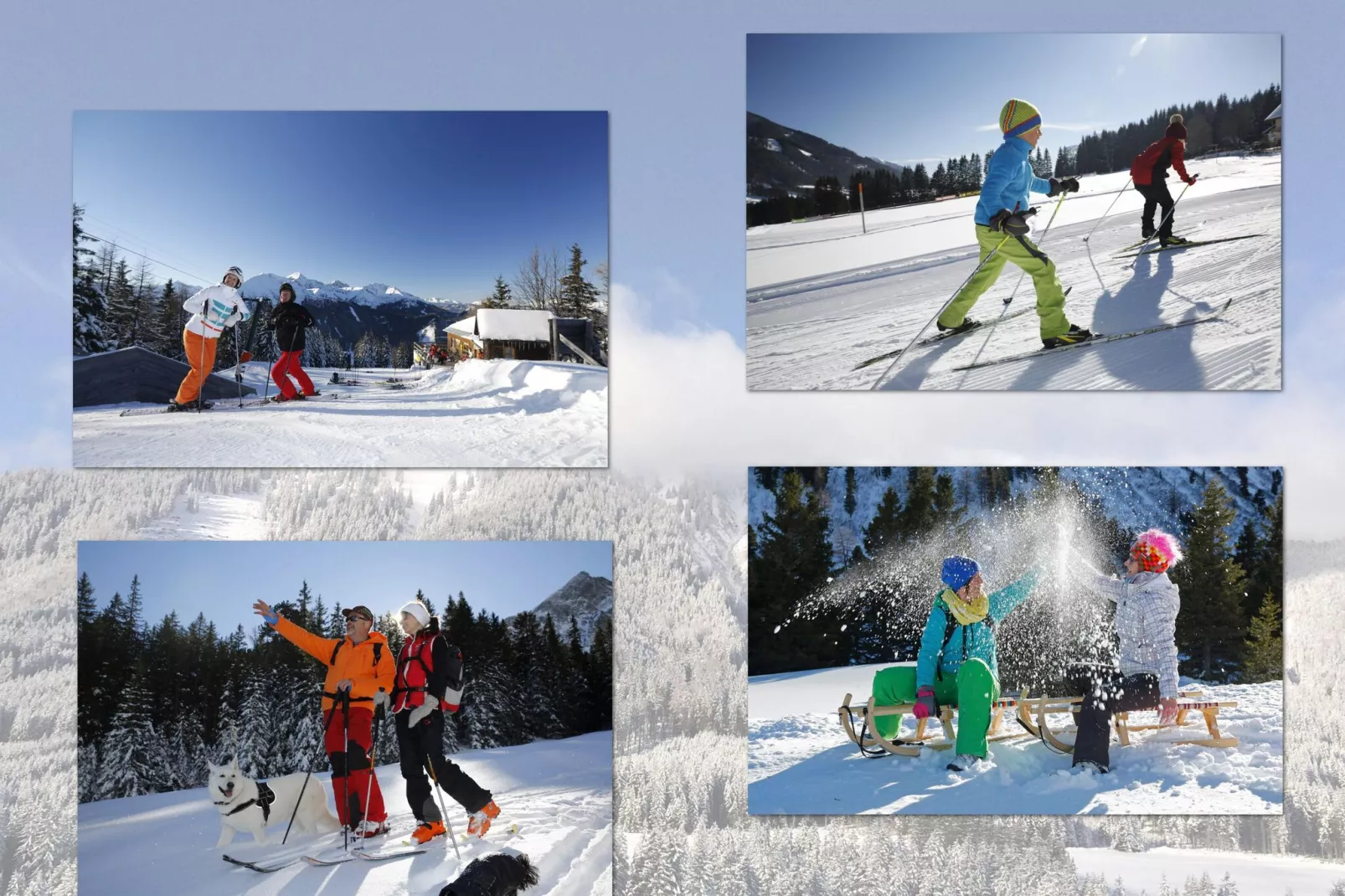 Almdorf Hohentauern 48-Gebied winter 5km