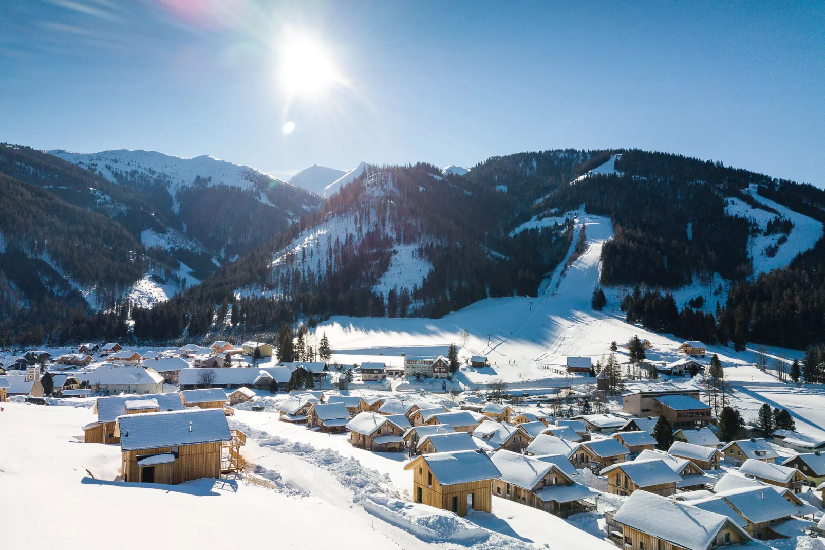 Almdorf Hohentauern 2-Gebied winter 1km