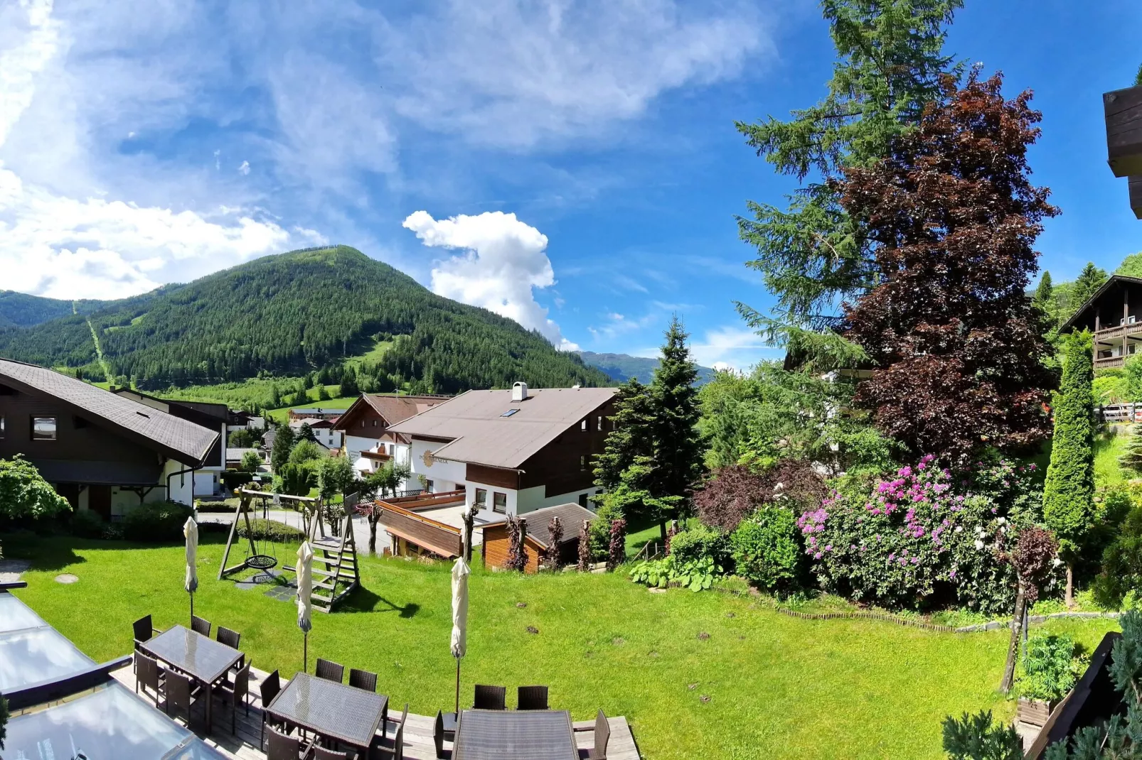 Alpenkatze-Uitzicht zomer