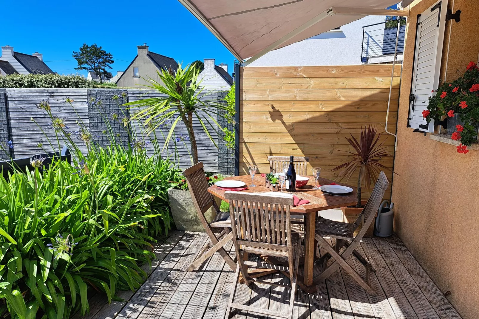 Ferienhaus Plounéour-Brignogan-Plages-Terrasbalkon