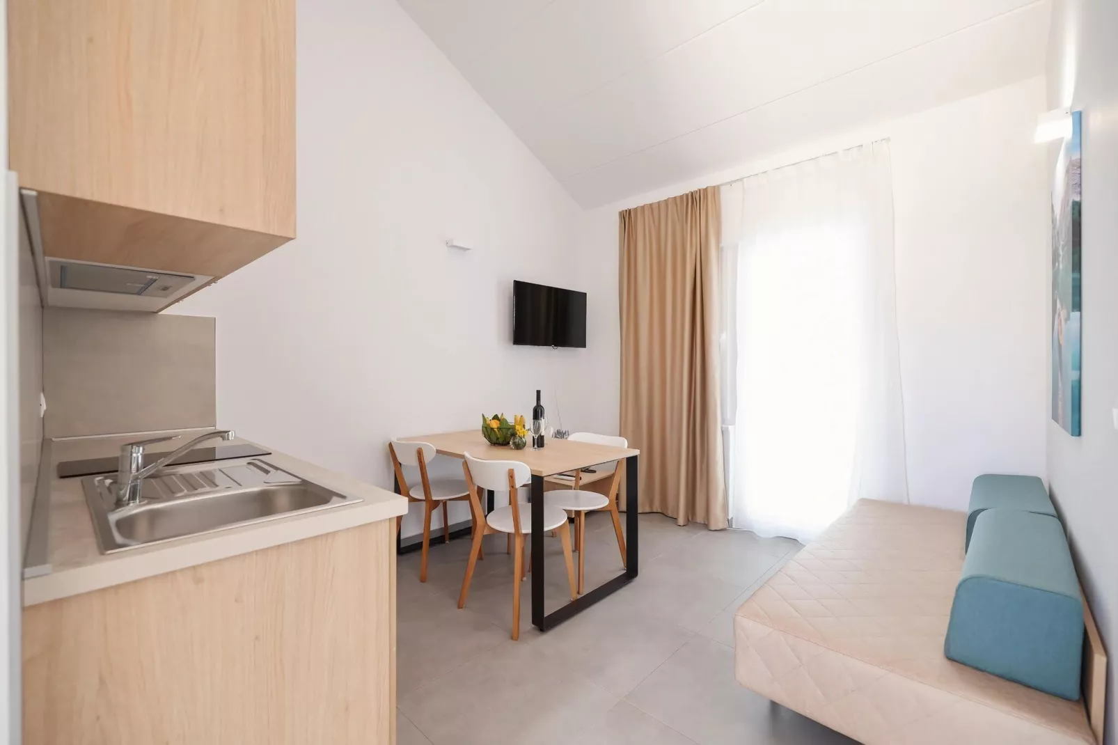 Apartments Medena Trogir - Seget Donji - A2plus1 Superior ca 42 qm für 3 Pers-Woonkamer