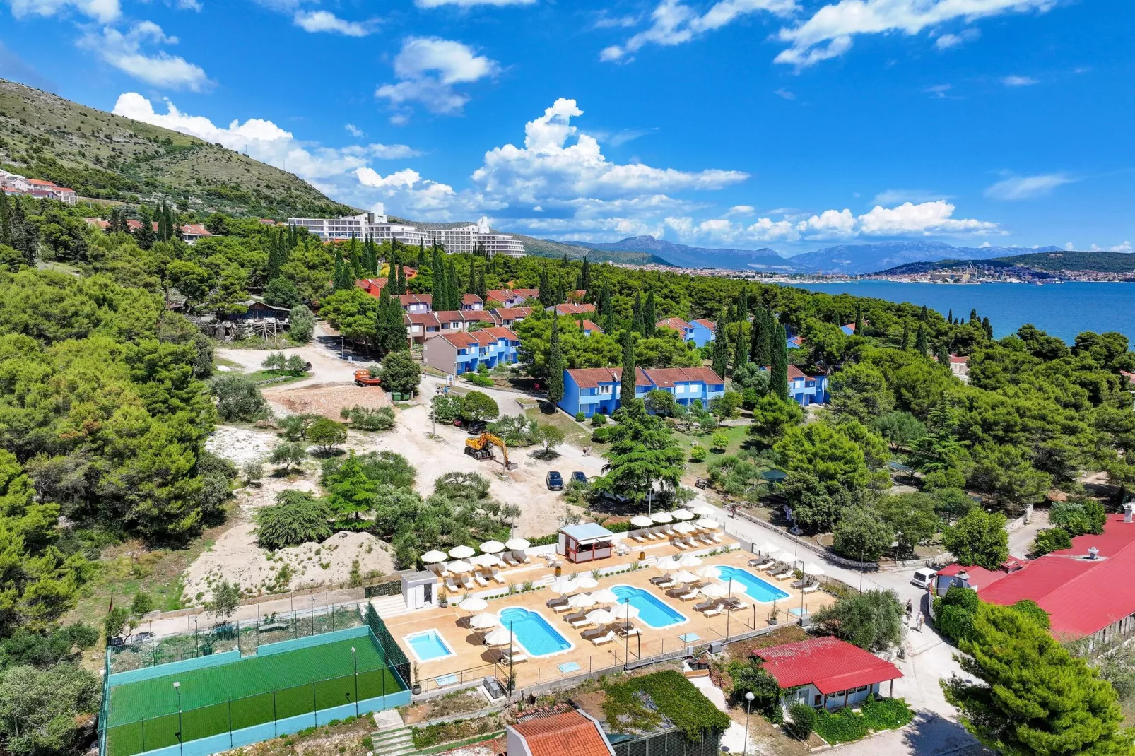 Apartments Medena Trogir - Seget Donji - A2plus1 Superior ca 42 qm für 3 Pers-Uitzicht