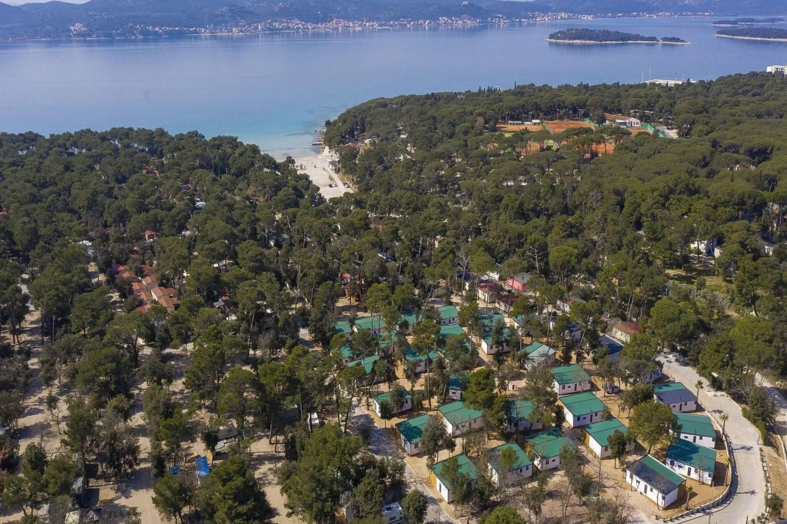 Mobile Homes Soline Biograd-Dalmatia Glamping Family Deluxe-Gebieden zomer 1km