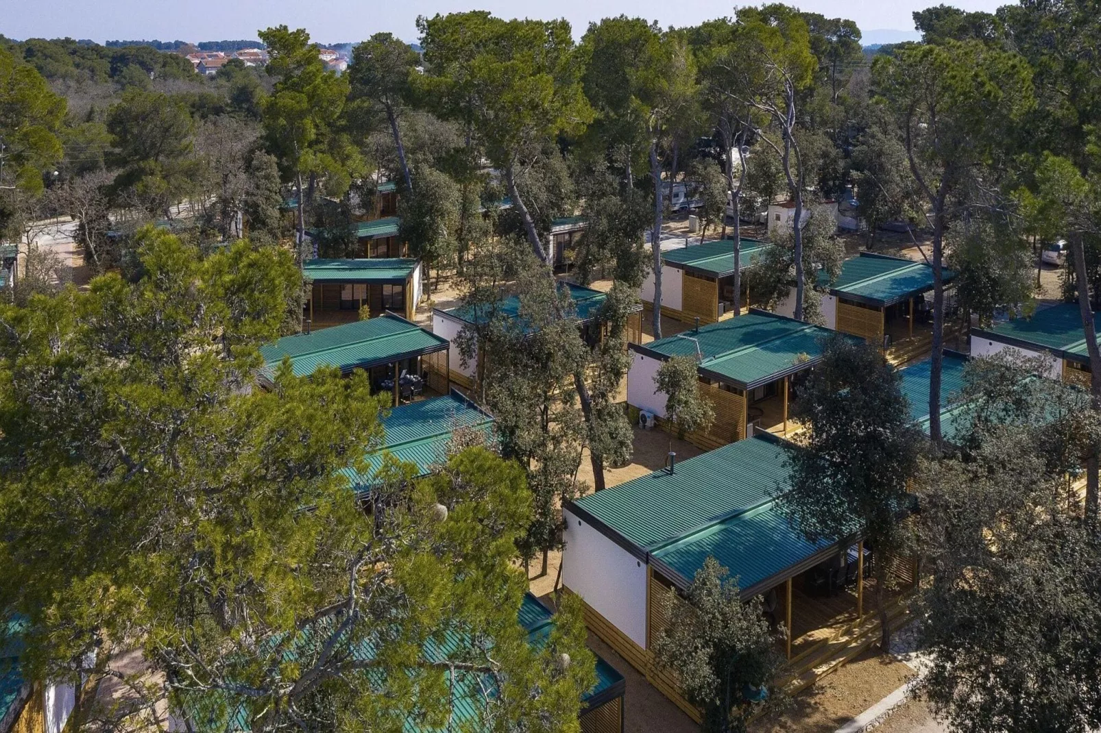 Mobile Homes Soline Biograd-Dalmatia Glamping Family Deluxe-Gebieden zomer 1km