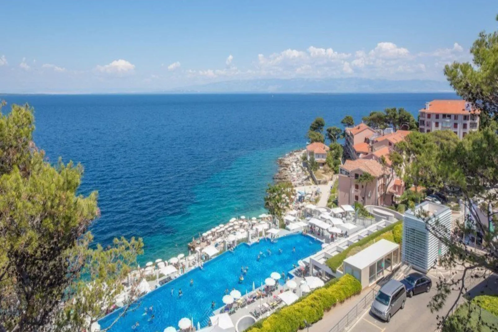 Apartments Punta, Veli Losinj-A2 (2+2), ca. 45 qm, für 4 Pers.-Uitzicht zomer