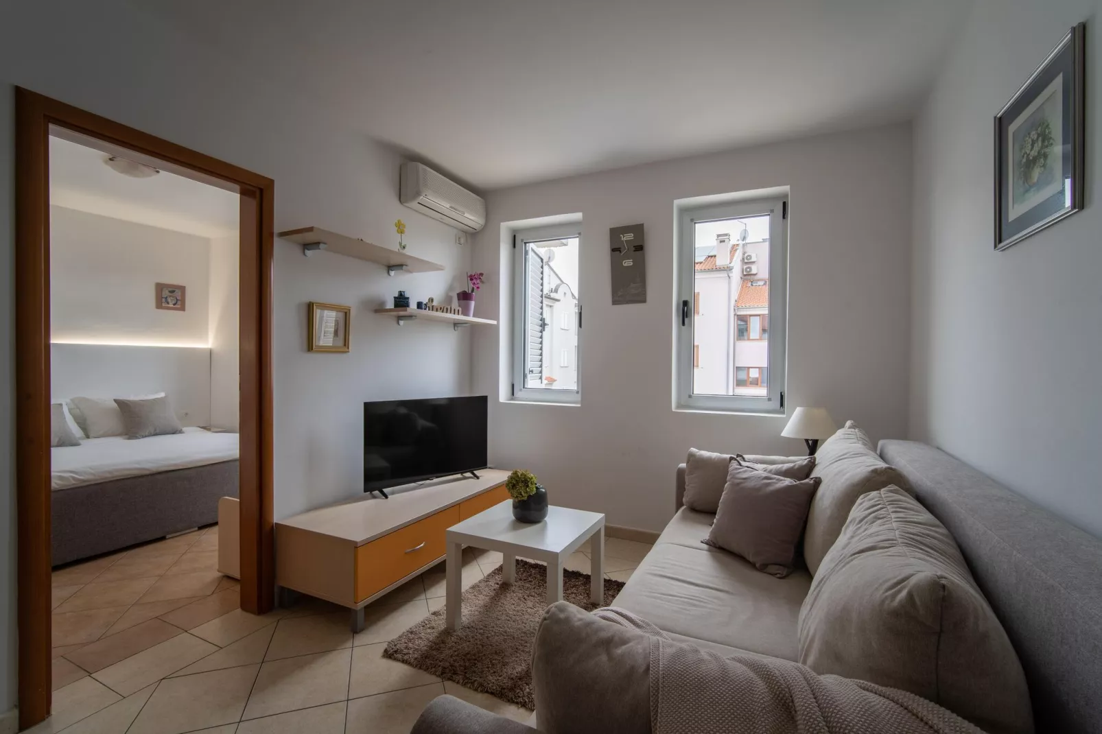 A4A - Apartments Vaal Rovinj  - AP 3 - ca 33 qm für 3 Pers-Woonkamer