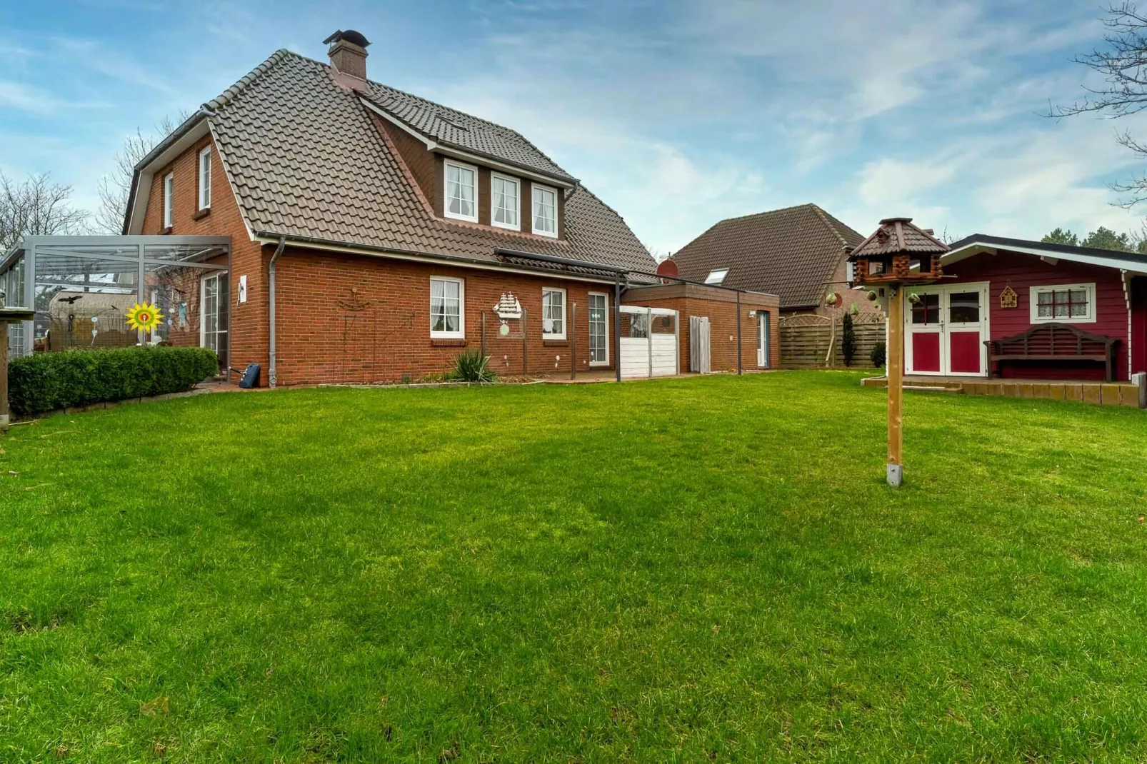 Ferienhaus Sturmschwalbe St Peter-Ording-Tuinen zomer