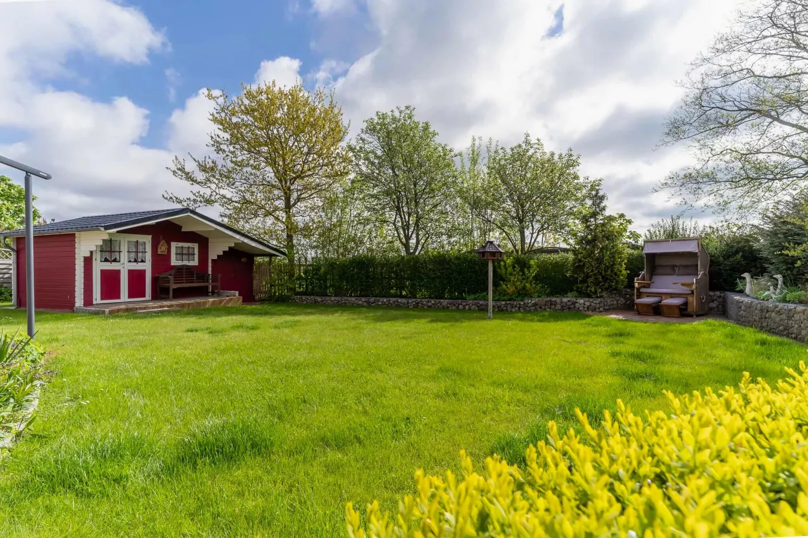 Ferienhaus Sturmschwalbe St Peter-Ording-Tuinen zomer