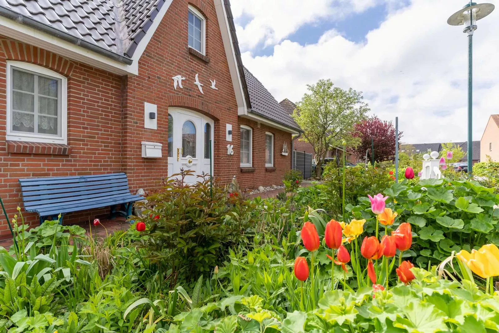 Ferienhaus Sturmschwalbe St Peter-Ording-Tuinen zomer