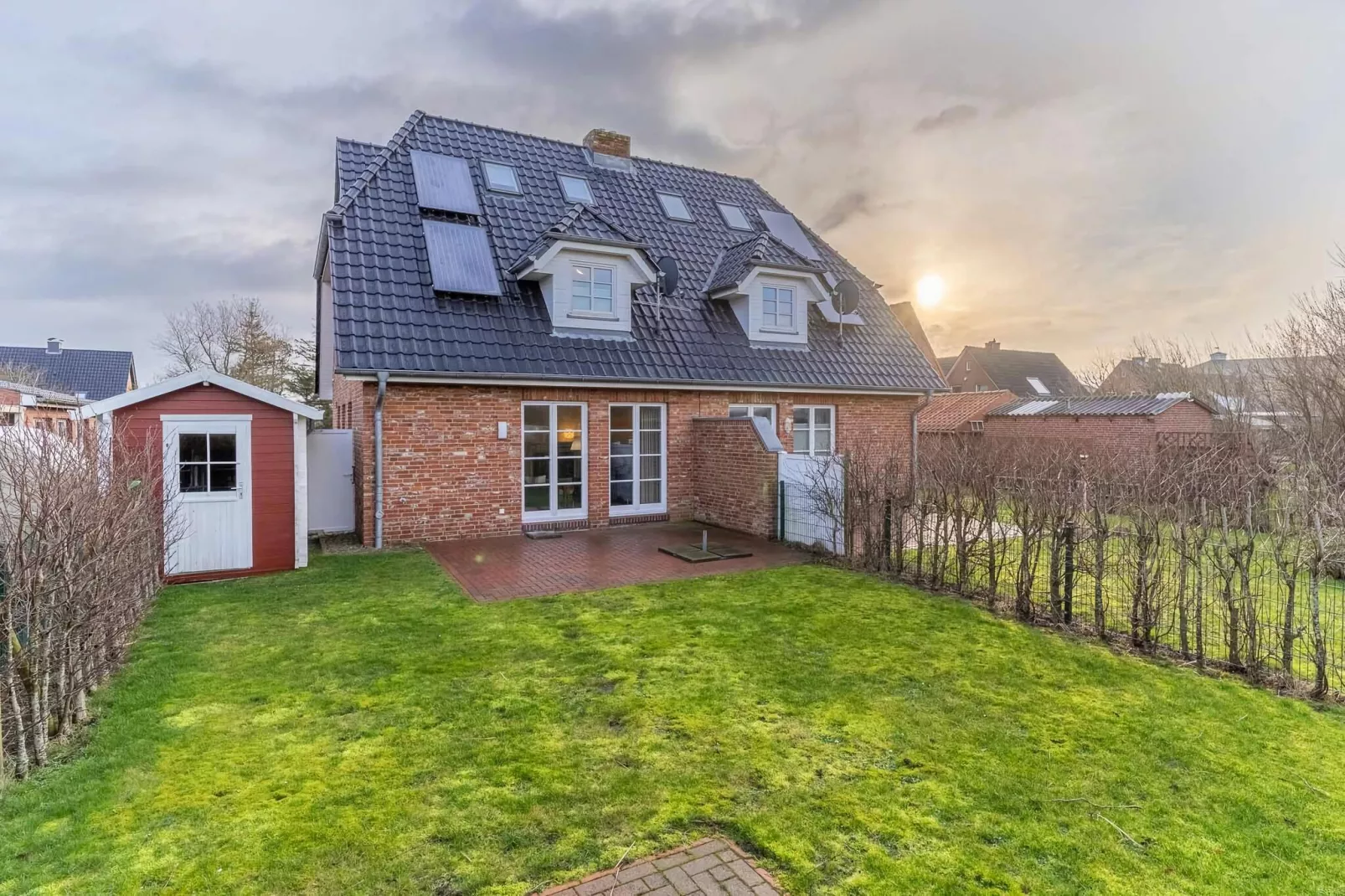 Doppelhaushälfte Meeblick St Peter-Ording-Tuinen zomer