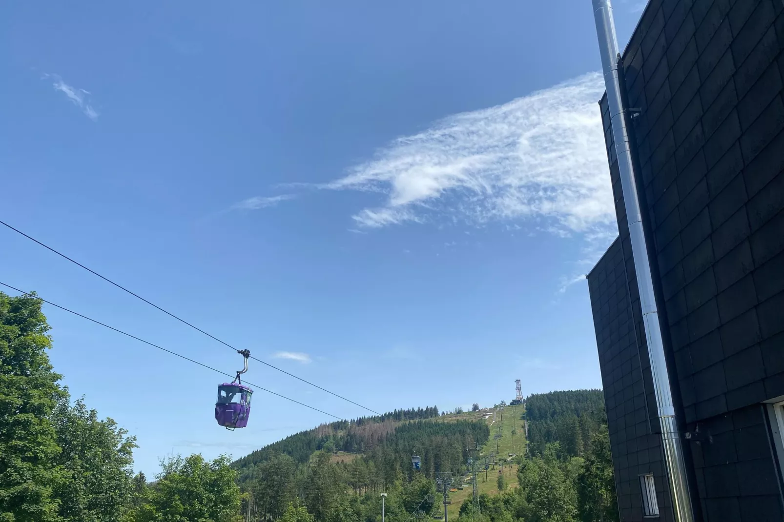 Fewo an der Seilbahn-Uitzicht zomer