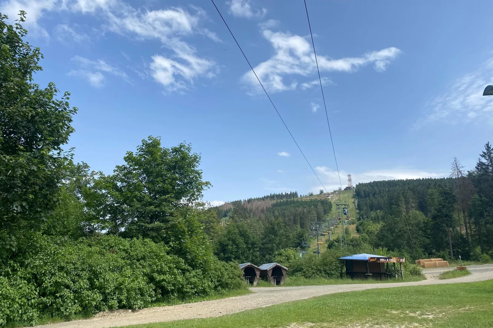 Fewo an der Seilbahn-Uitzicht zomer