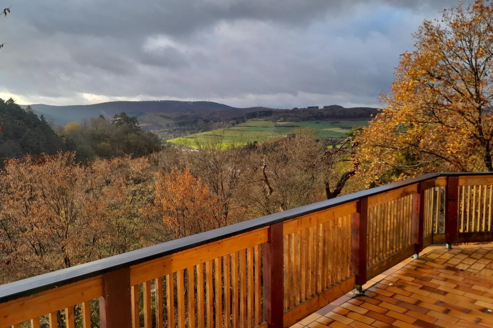 Ferienhaus Sackpfeifenblick-Uitzicht zomer