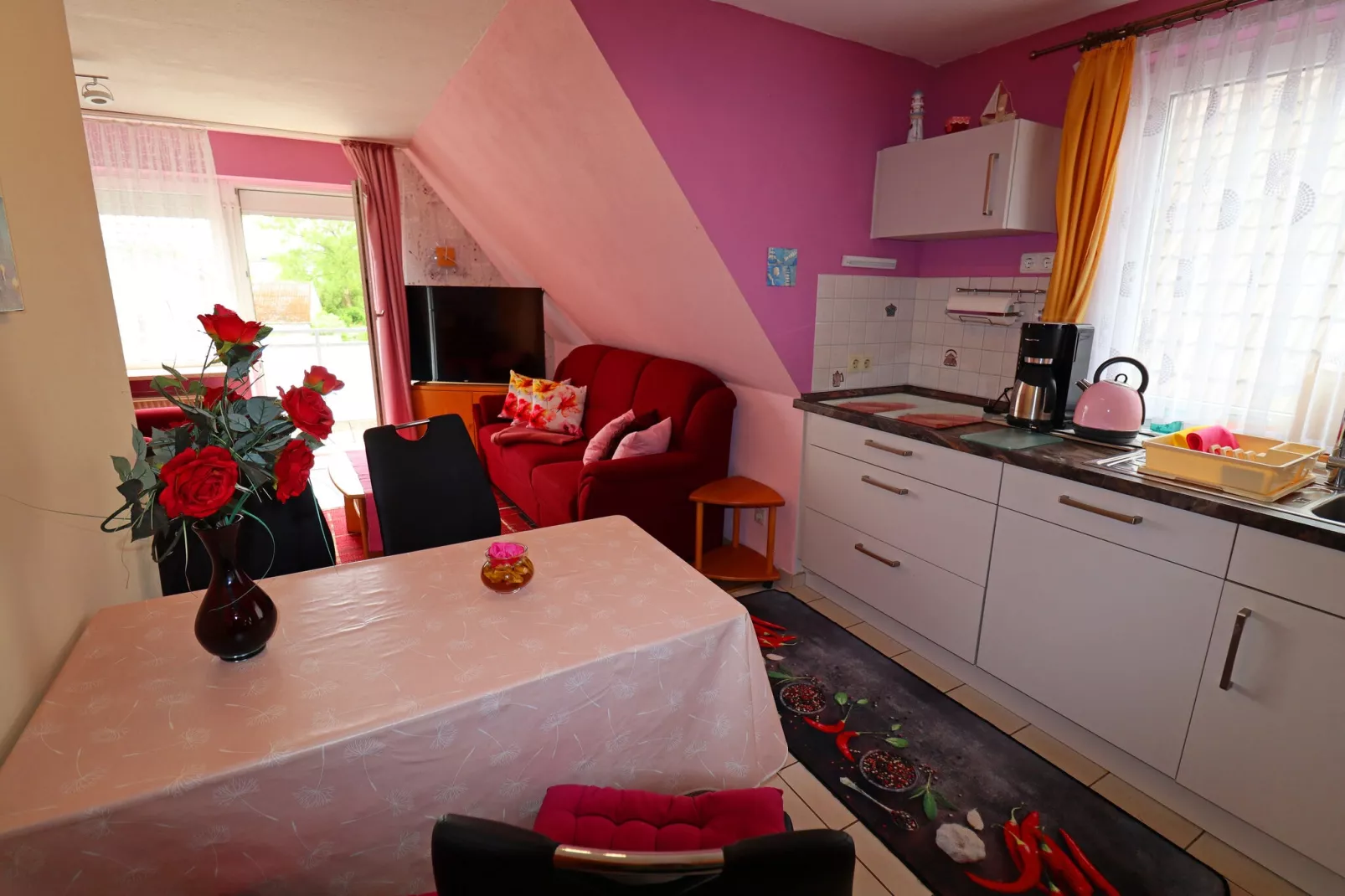 Apartments Stapel, Büsum-App.4 / 2 Raum App im OG, 42qm-Keuken