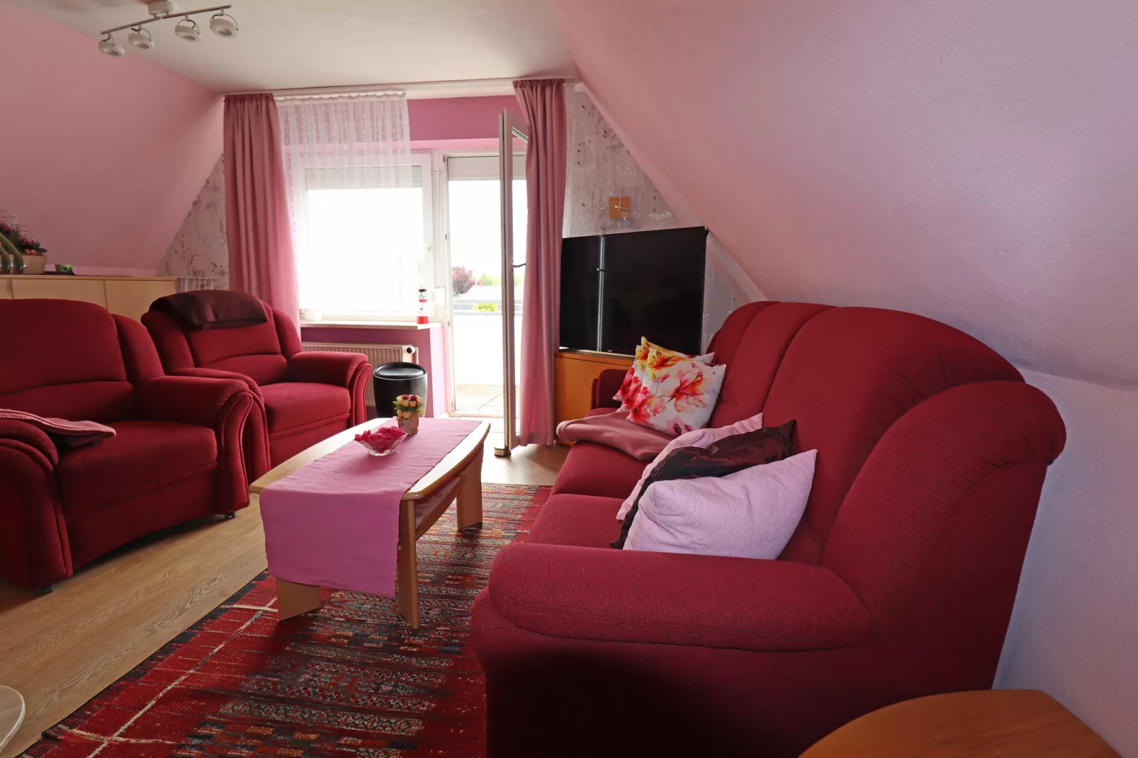 Apartments Stapel, Büsum-App.4 / 2 Raum App im OG, 42qm-Woonkamer