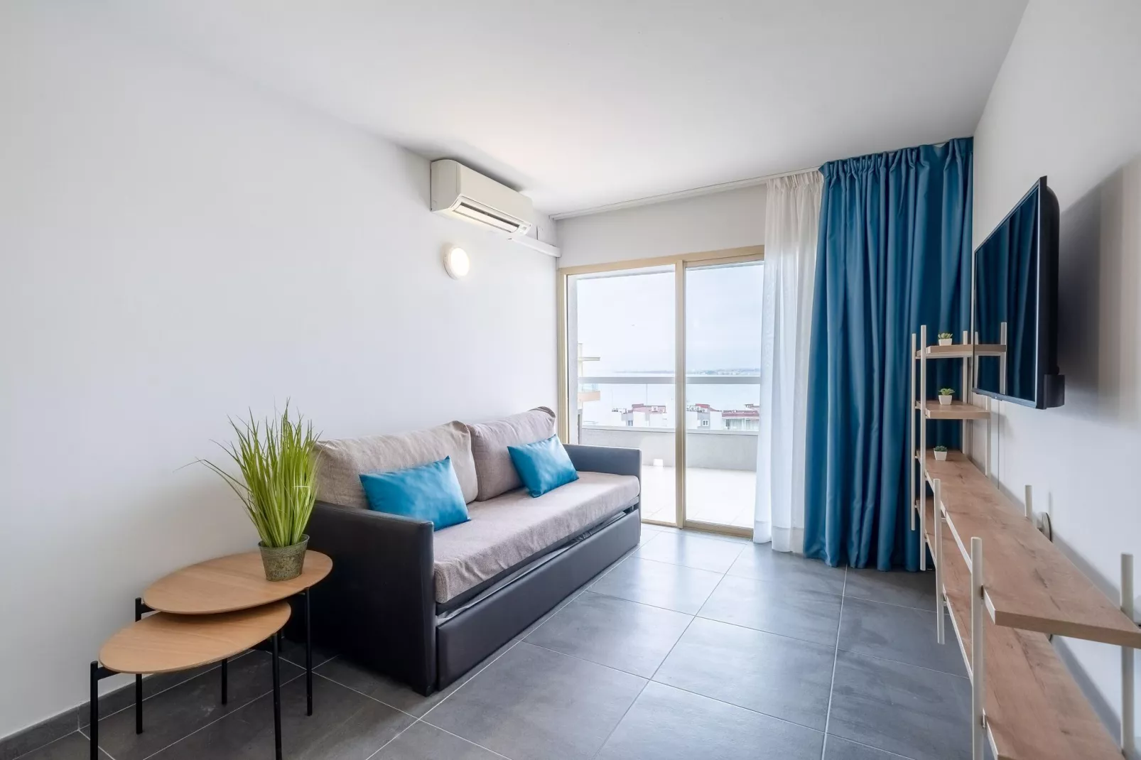 BLUE BEACH Apartments-Woonkamer