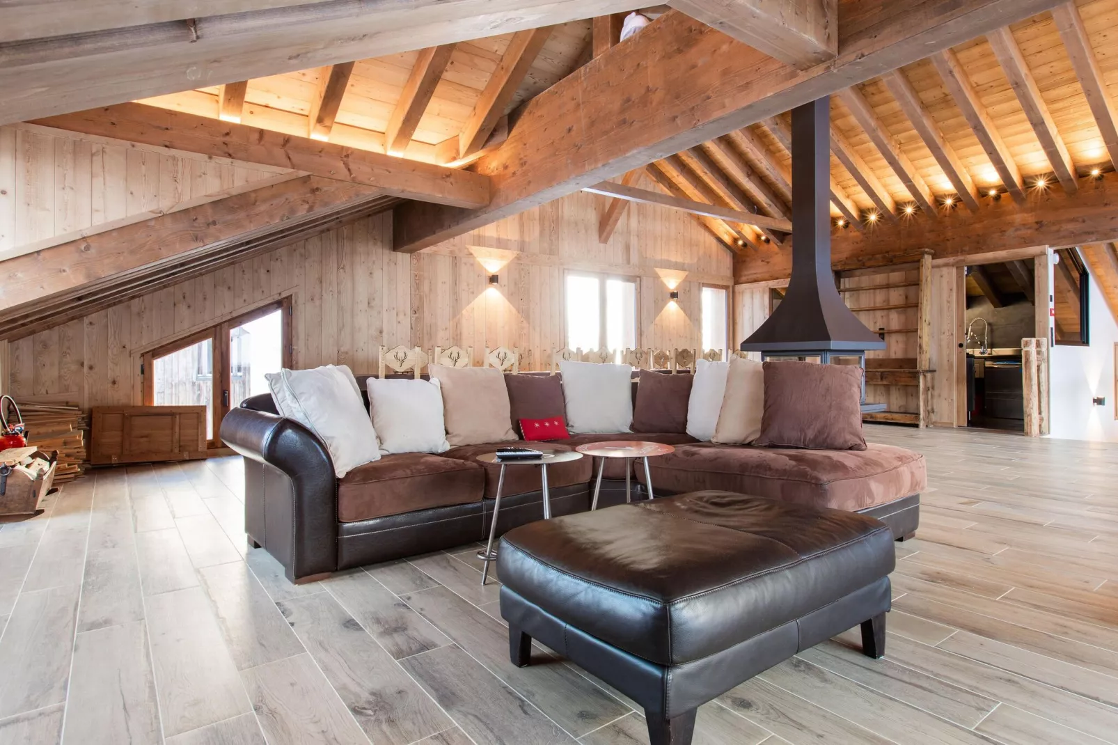 CHALET LE KB-Woonkamer