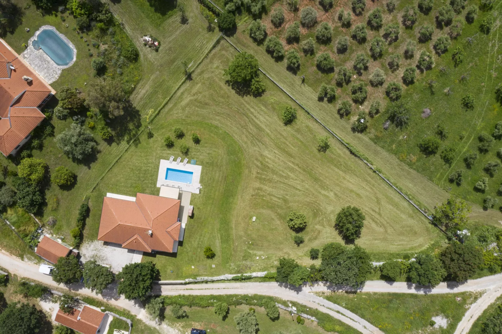 Villa Jana-Gebieden zomer 1km