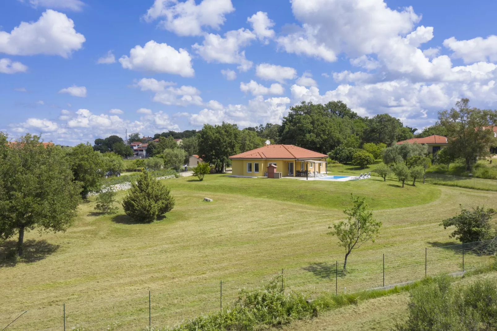 Villa Jana-Gebieden zomer 1km