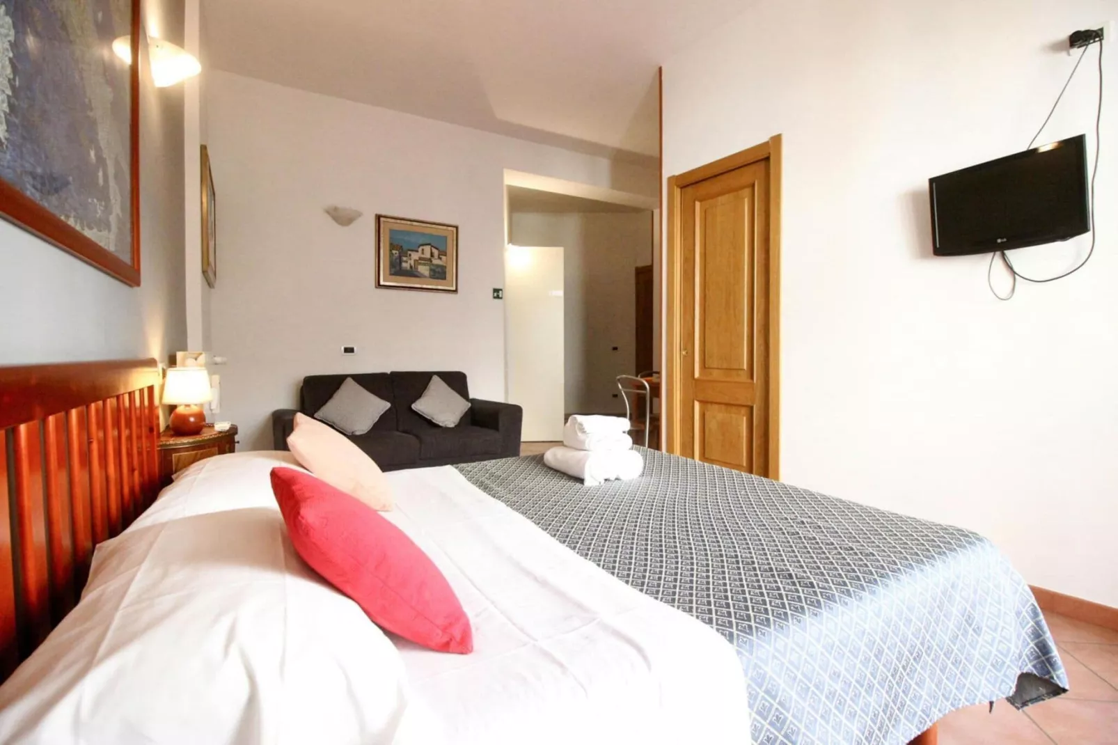 Holiday flat, Rom-Apartment Re di Roma-Slaapkamer