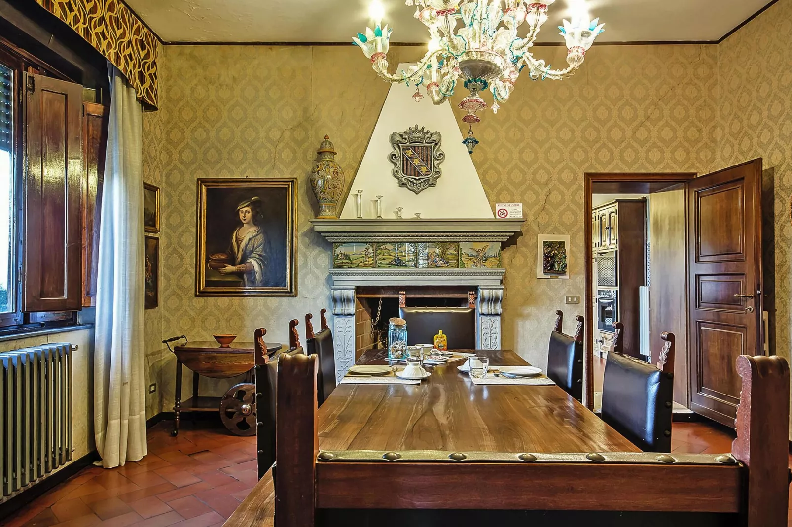 Villa Cerbaiola Empoli-Eetkamer