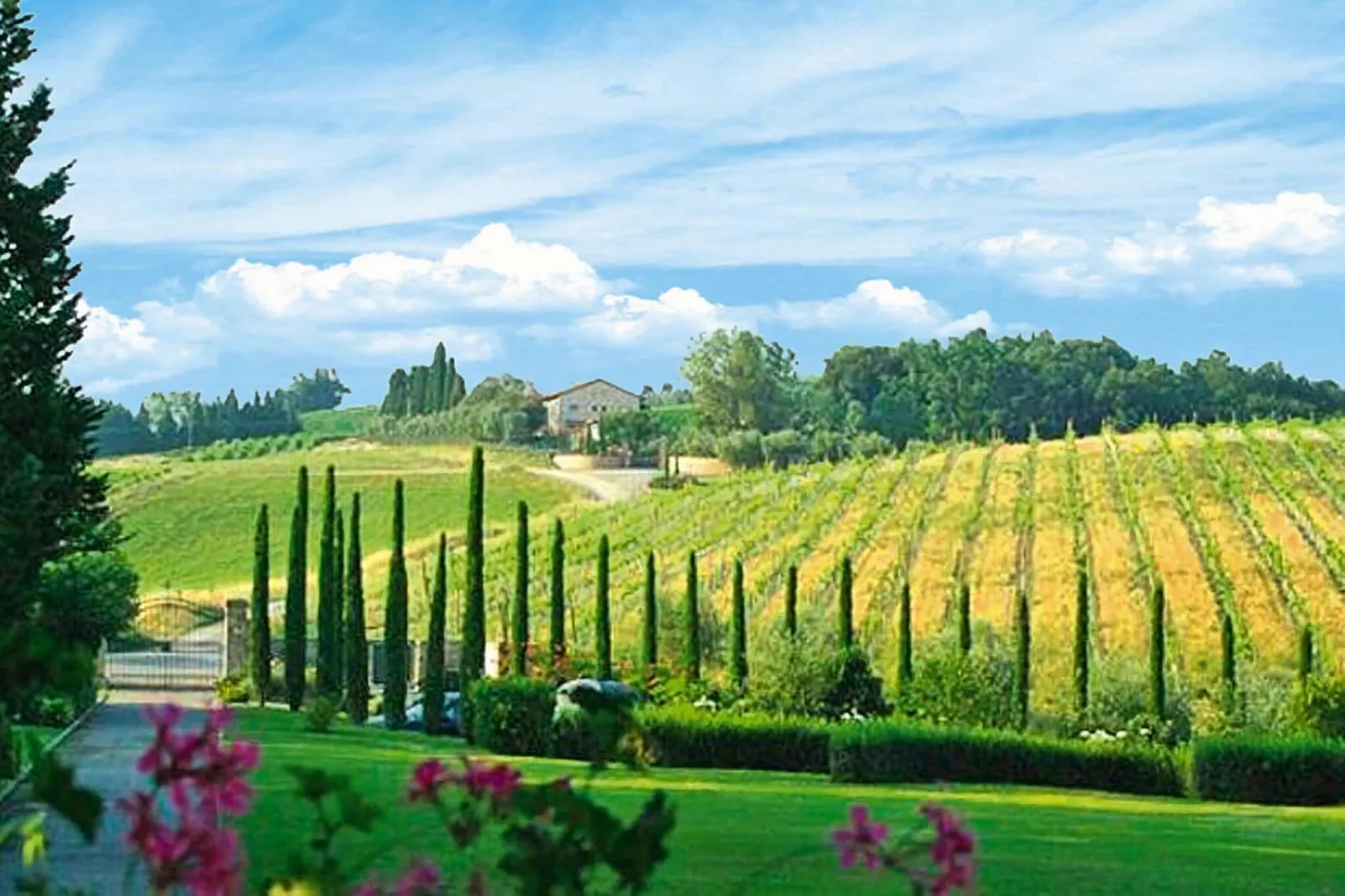 Ferienanlage Borgo della Meliana Gambassi Terme Typ Bilo-Uitzicht zomer