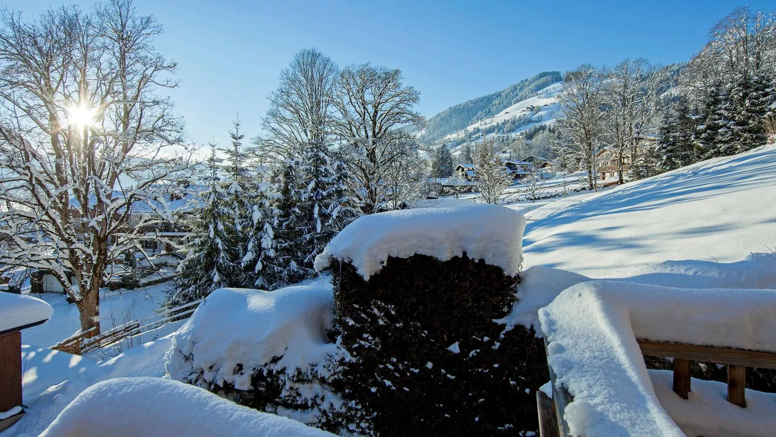 In Skiliftnähe-Uitzicht winter