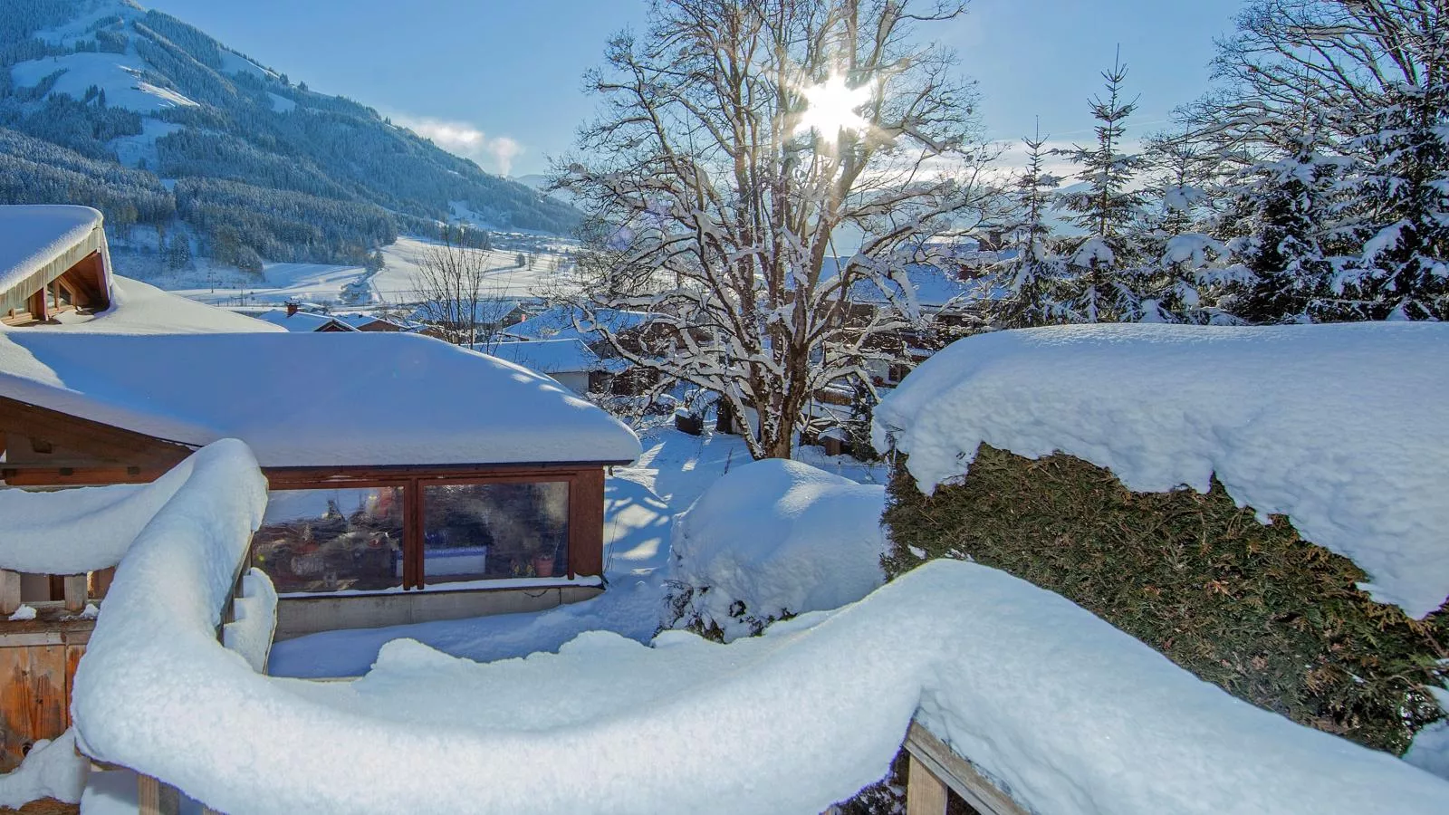 In Skiliftnähe-Uitzicht winter