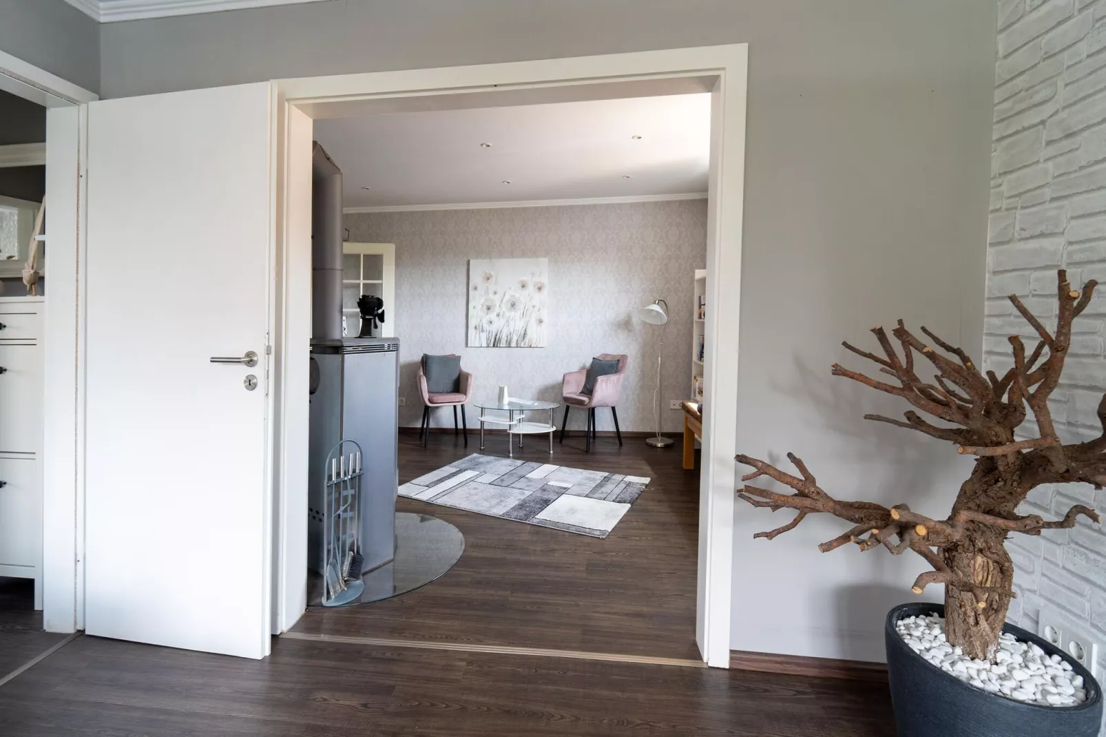 Modern appartement met zwembad in de Harz-Eetkamer