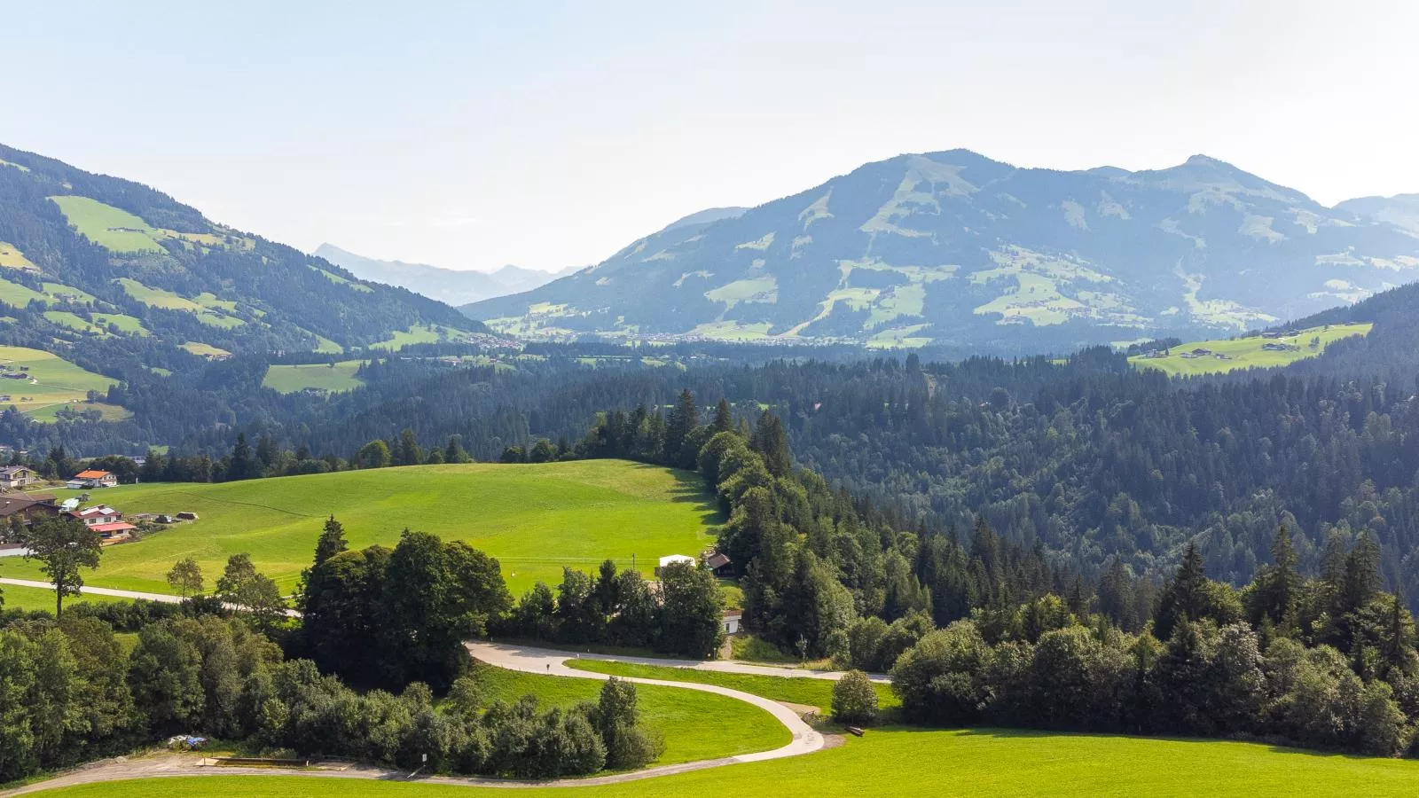 Blick ins Brixental-Uitzicht zomer