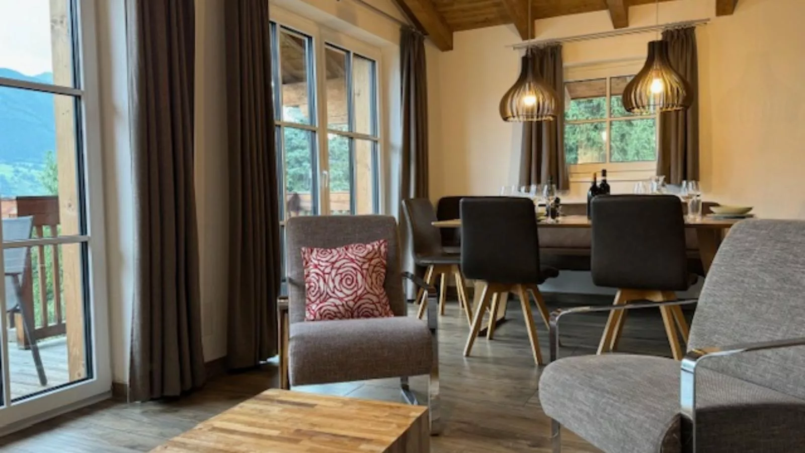 Green Garden Lodge A2 Walchen-Kaprun-Woonkamer