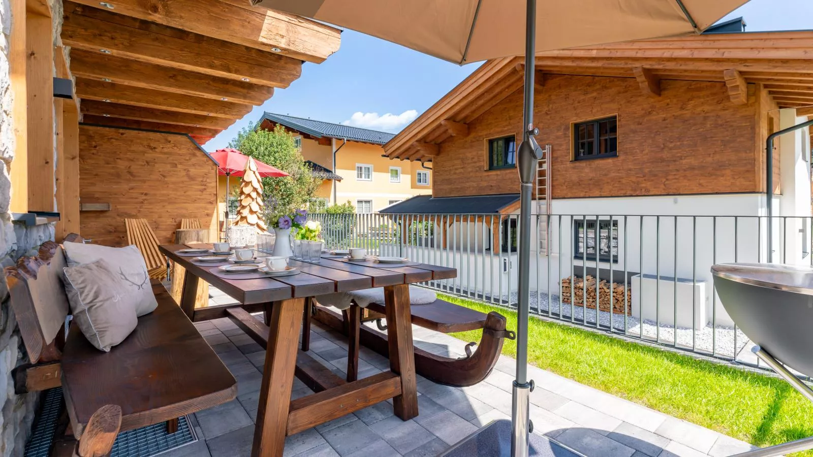 Tauernlodge Wagrain Edelweiss 42E-Terrasbalkon