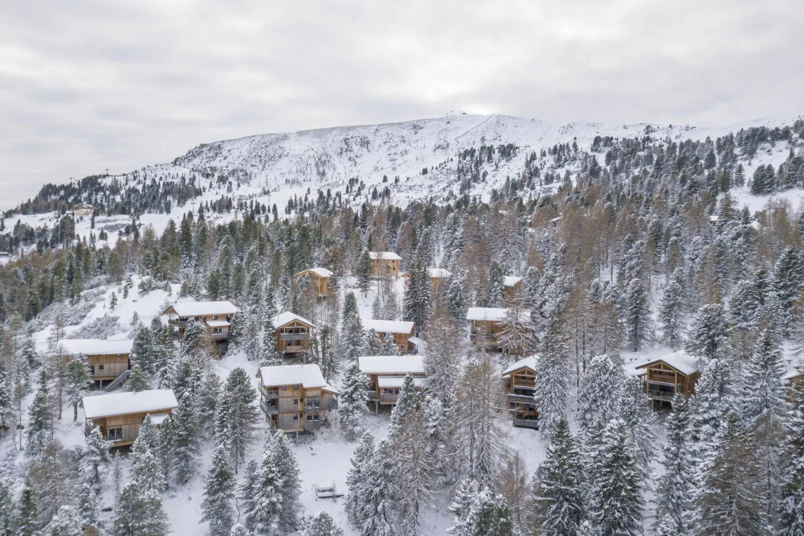 Naturchalets Turracher Höhe 2-Gebied winter 1km